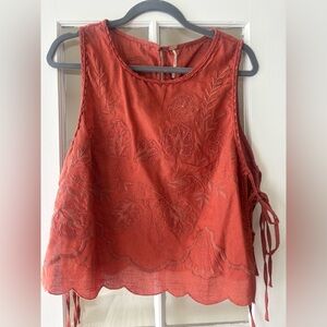 Free People faded garden tank | size large | burnt orange